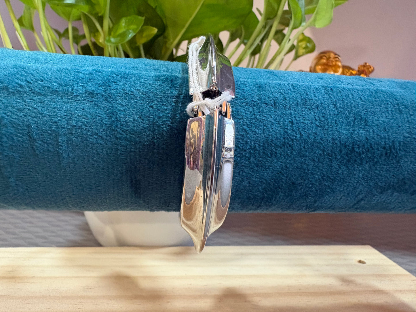 Silver bangle bracelet