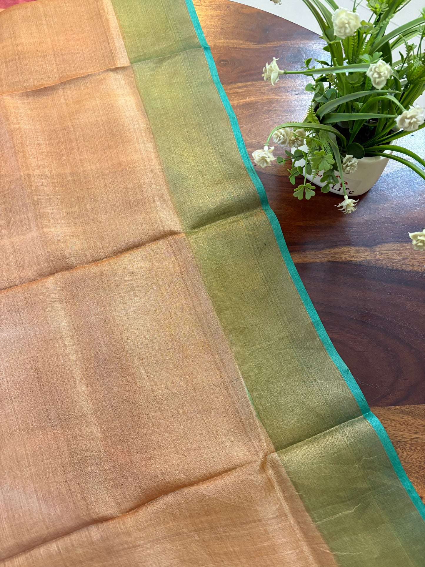 Pure Gicha by Gicha tussar silk hand painted saree