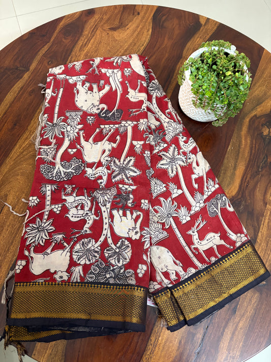 Kalamkari chennuri silk saree