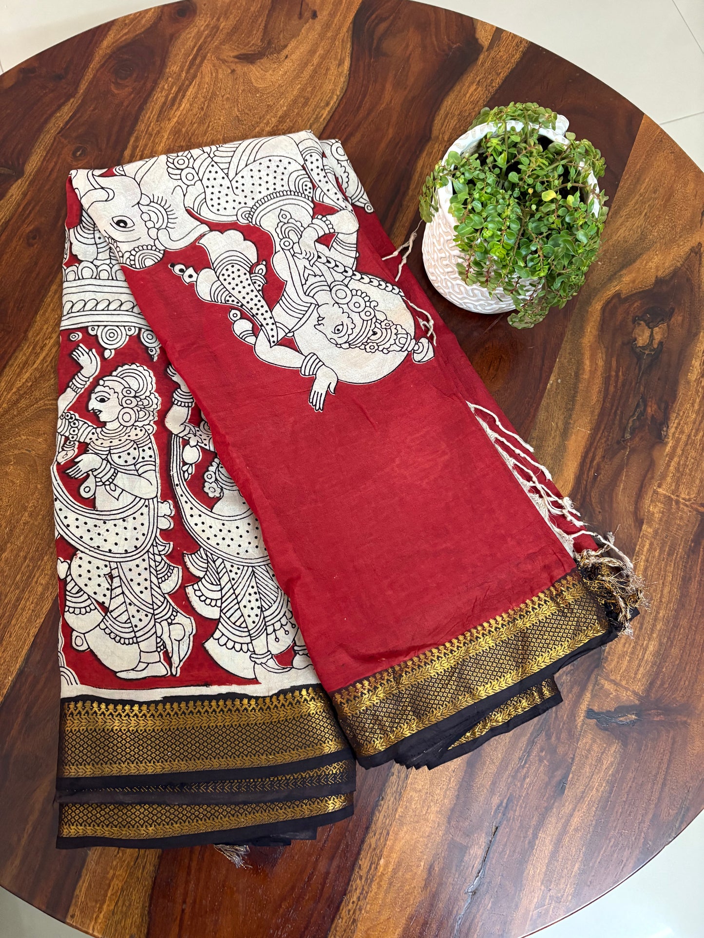 Kalamkari chennuri silk saree