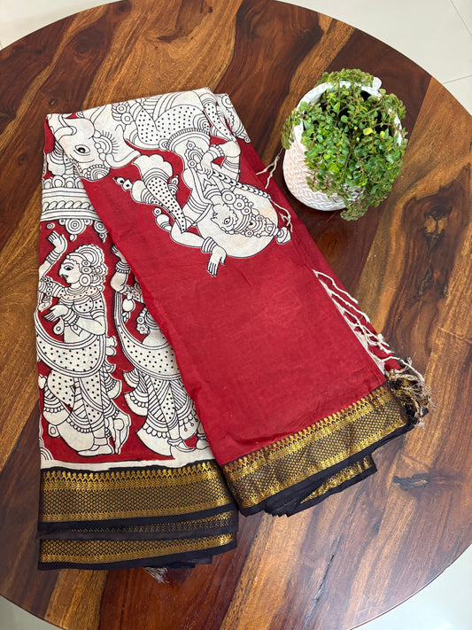 Kalamkari chennuri silk saree