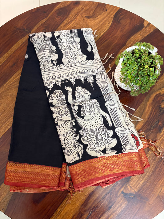 Kalamkari Chennuri silk saree