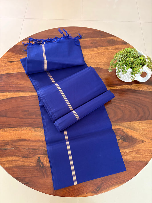 Pure Silk Saree with thin zari border