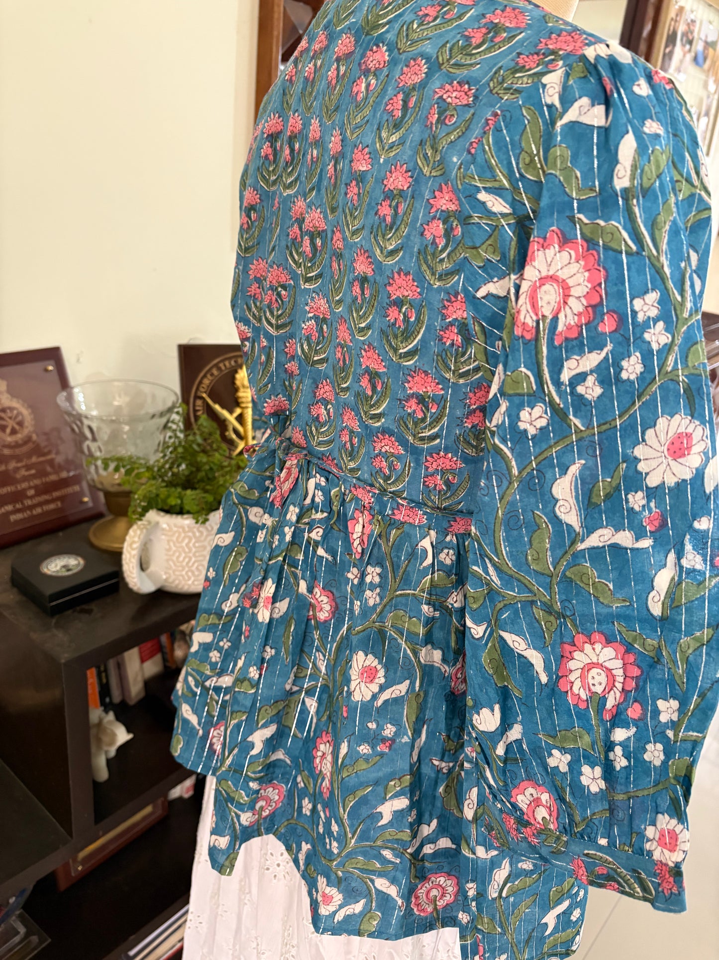 Handblock printed cotton short Kurti