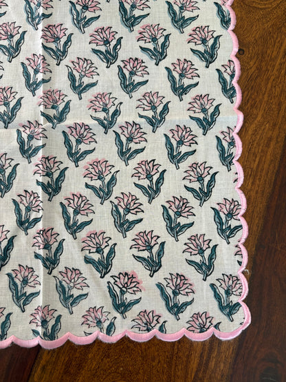 Handblock printed cotton Handkerchief