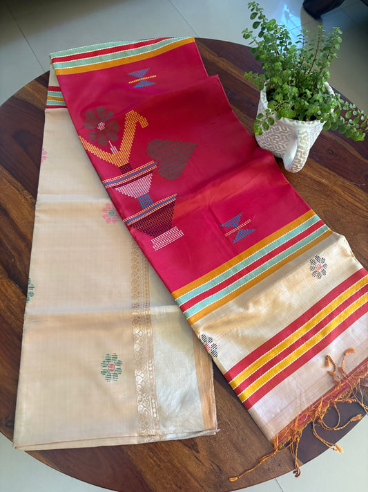 Bishnupuri handloom silk saree