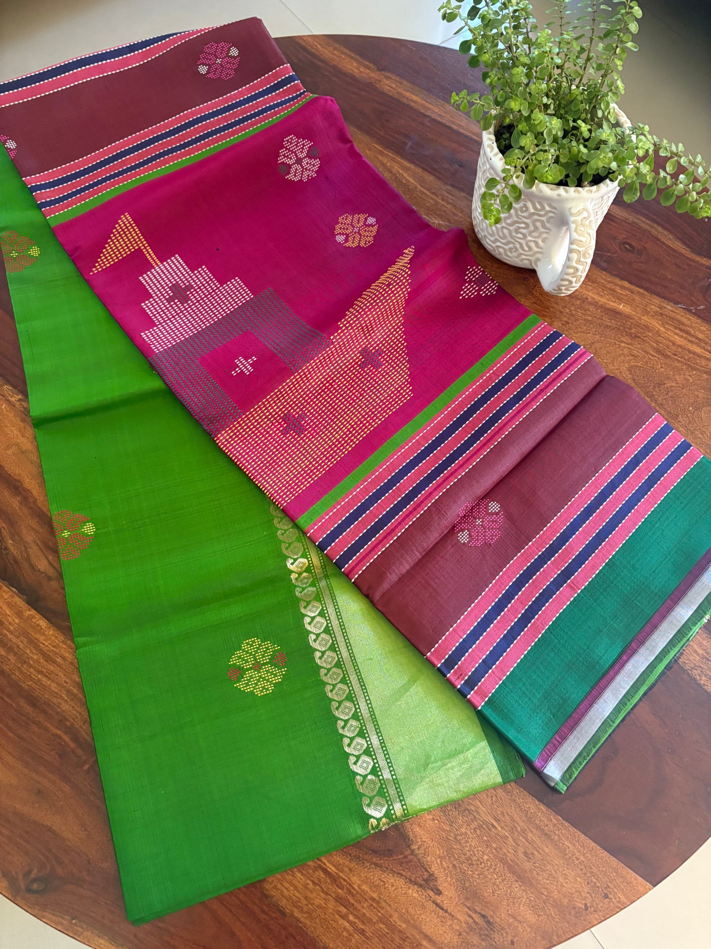 Bishnupuri handloom silk saree