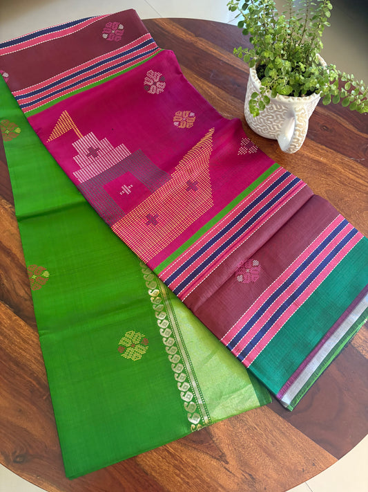 Bishnupuri handloom silk saree