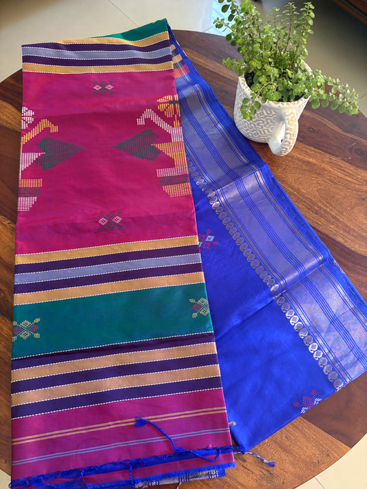 Bishnupuri Handloom silk saree