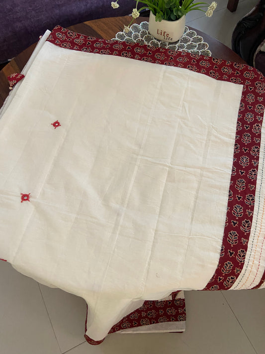 Barmer crafted ajrakh cotton sarees