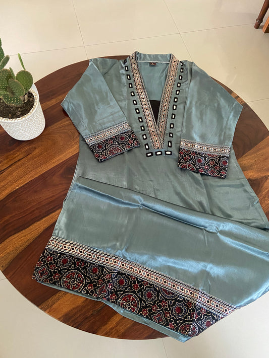 Ajrakh Mashru silk