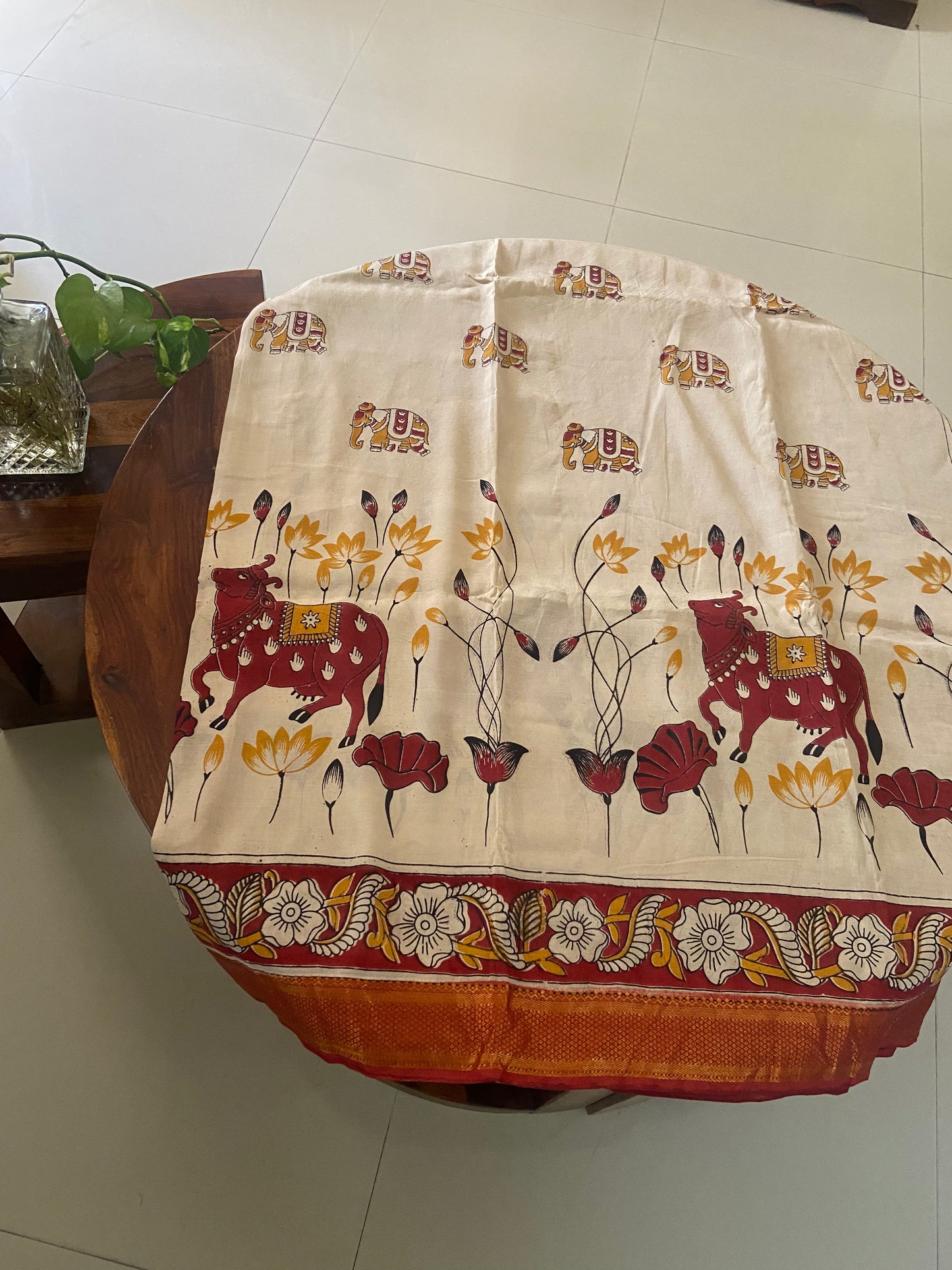 Kalamkari Chennuri silk saree