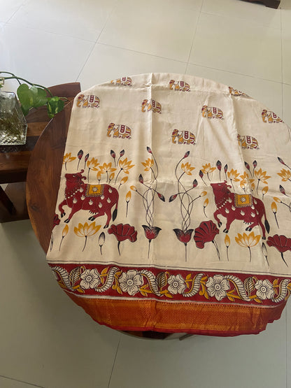 Kalamkari Chennuri silk saree
