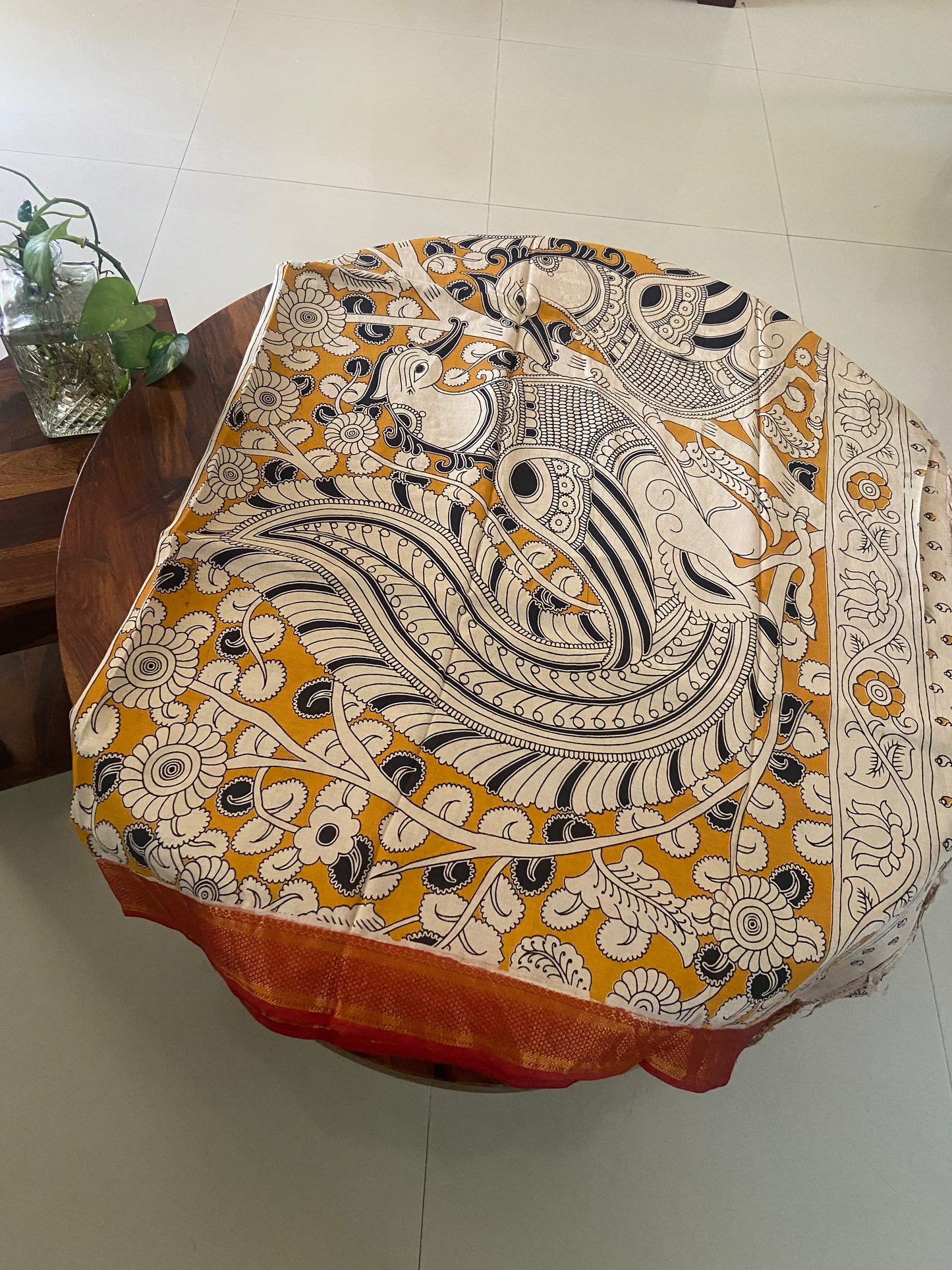 Kalamkari Chennuri silk saree