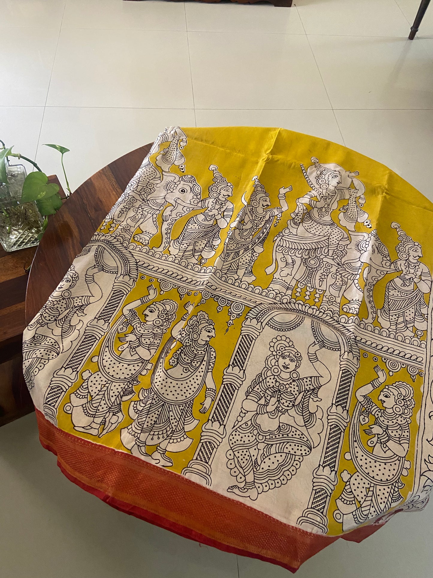 Kalamkari Chennuri silk saree