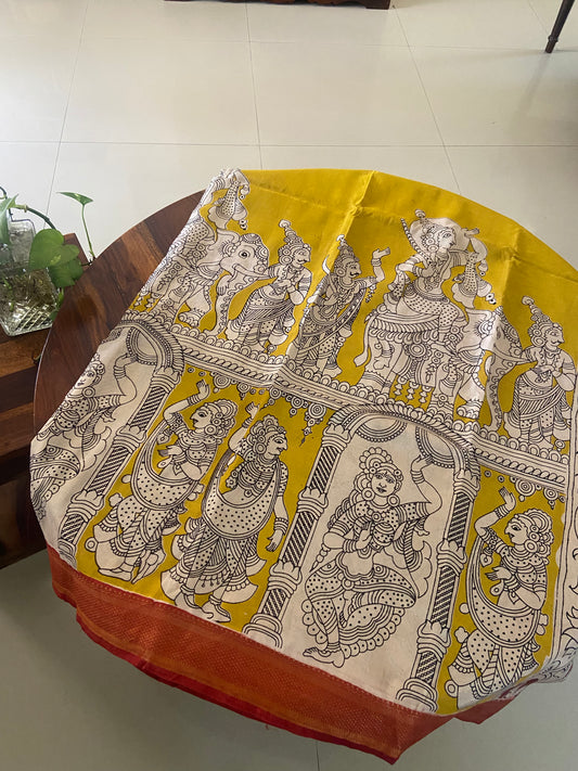 Kalamkari Chennuri silk saree