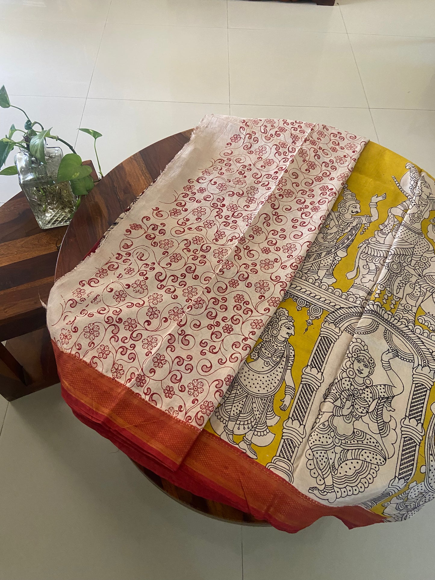 Kalamkari Chennuri silk saree