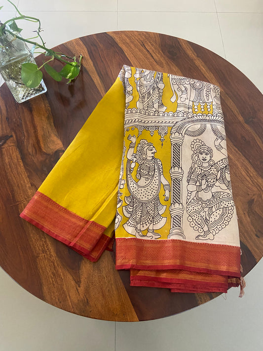 Kalamkari Chennuri silk saree