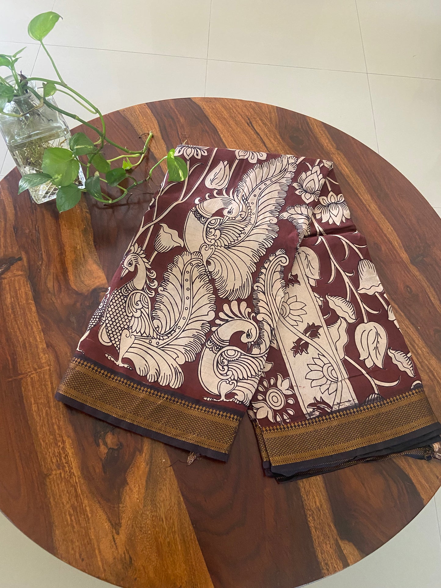 Kalamkari Chennuri silk saree