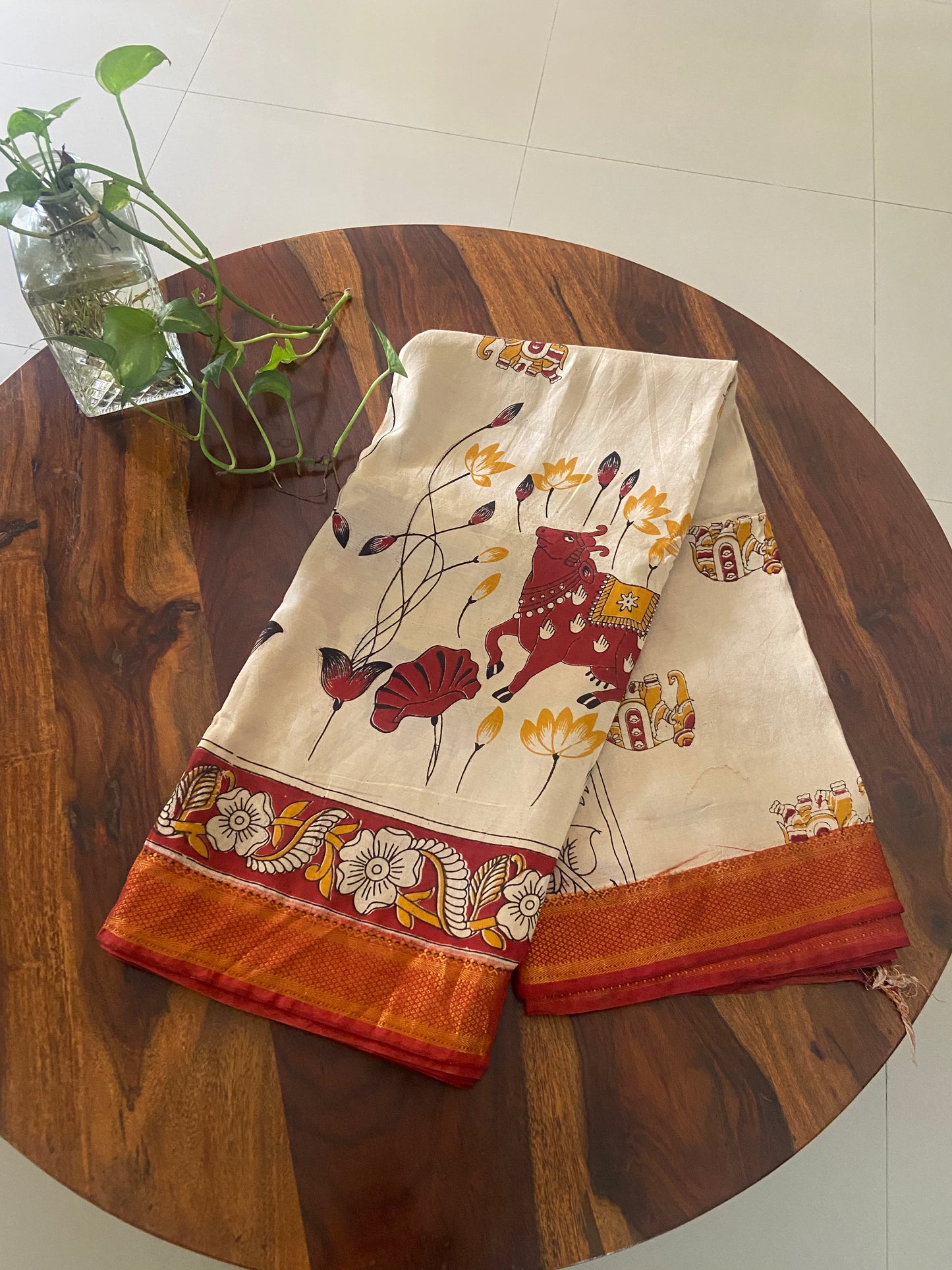 Kalamkari Chennuri silk saree