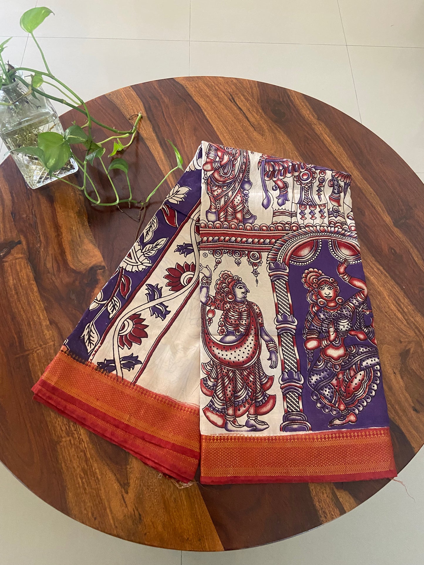 Kalamkari Chennuri silk saree