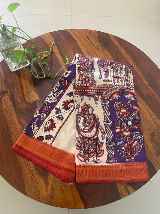 Kalamkari Chennuri silk saree