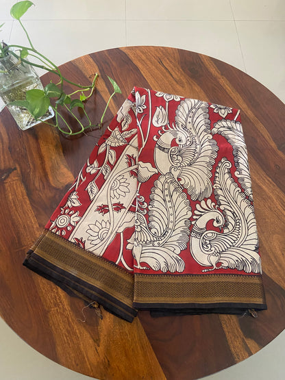Kalamkari Chennuri silk saree