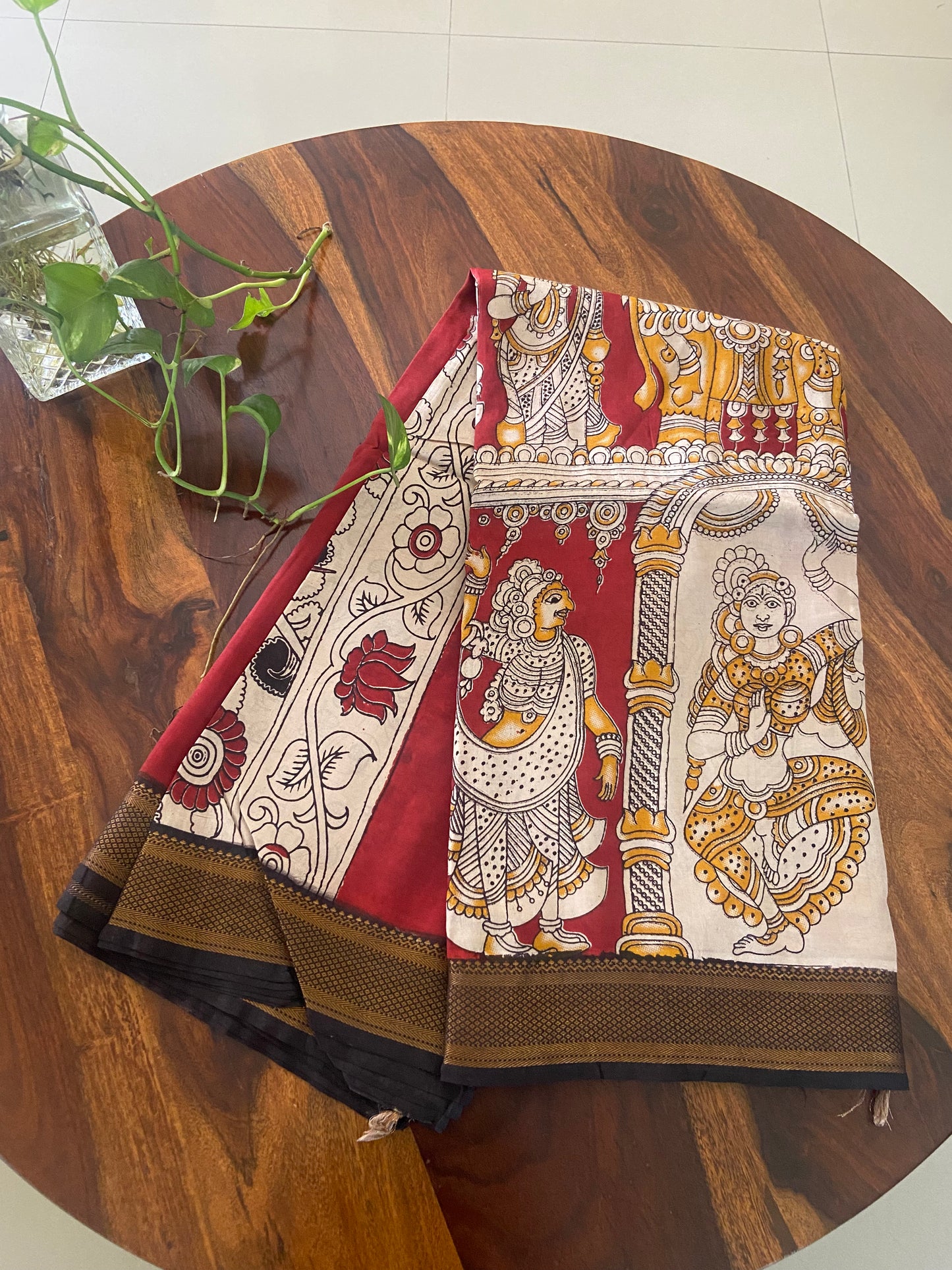 Kalamkari Chennuri silk saree