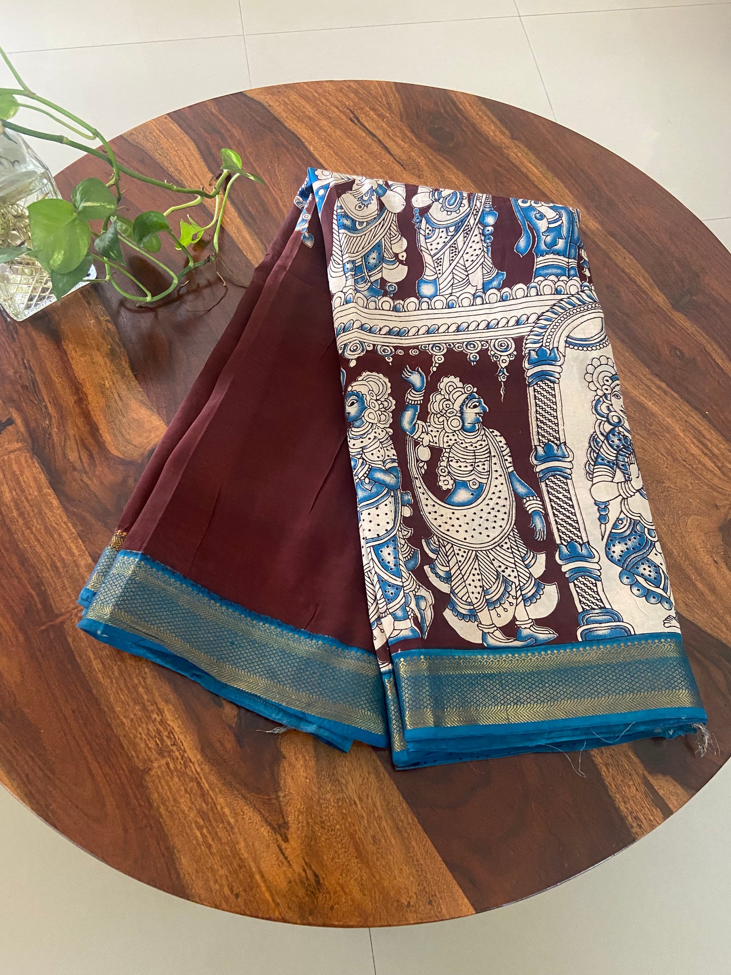 Kalamkari Chennuri silk saree
