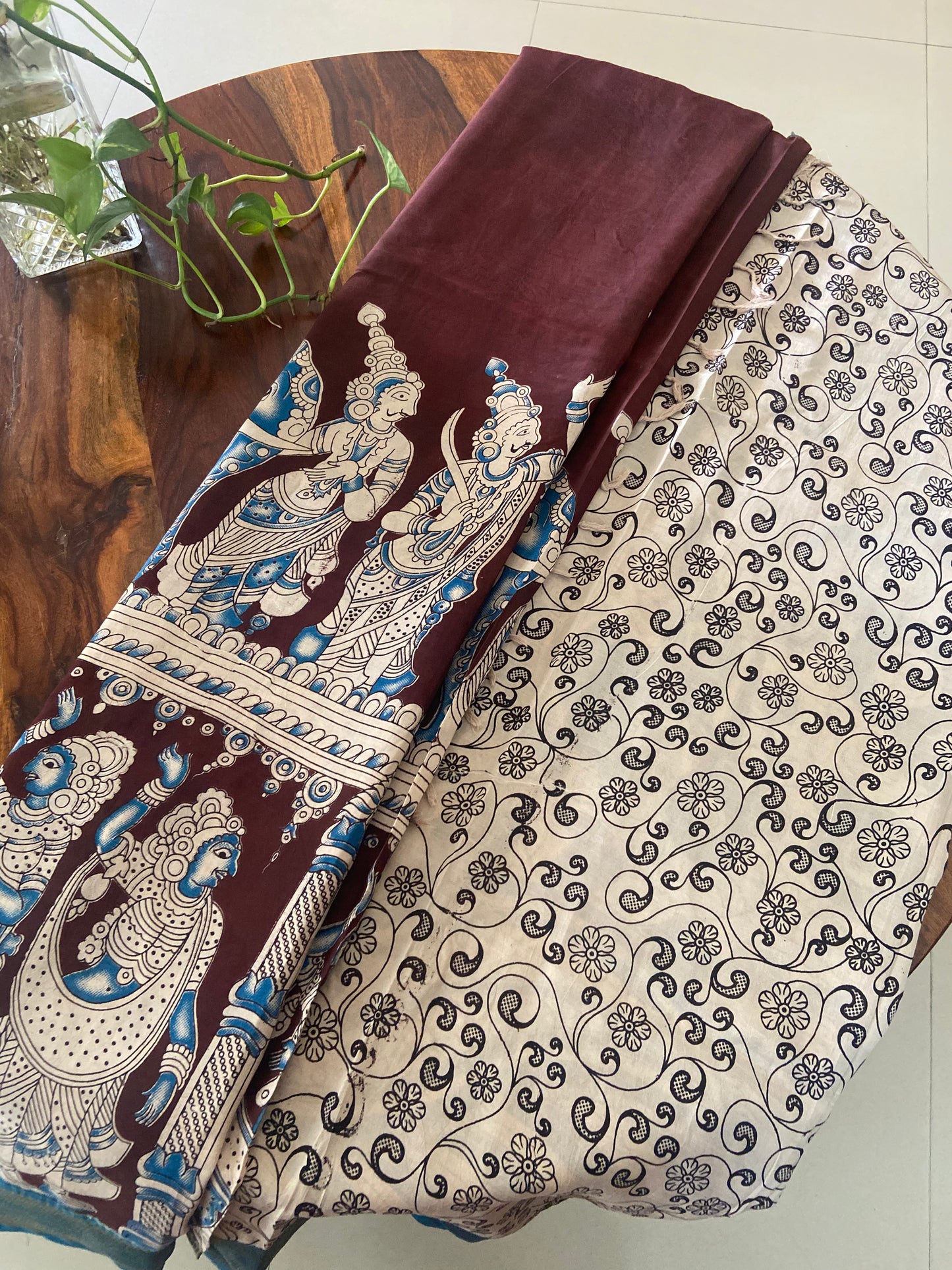 Kalamkari Chennuri silk saree