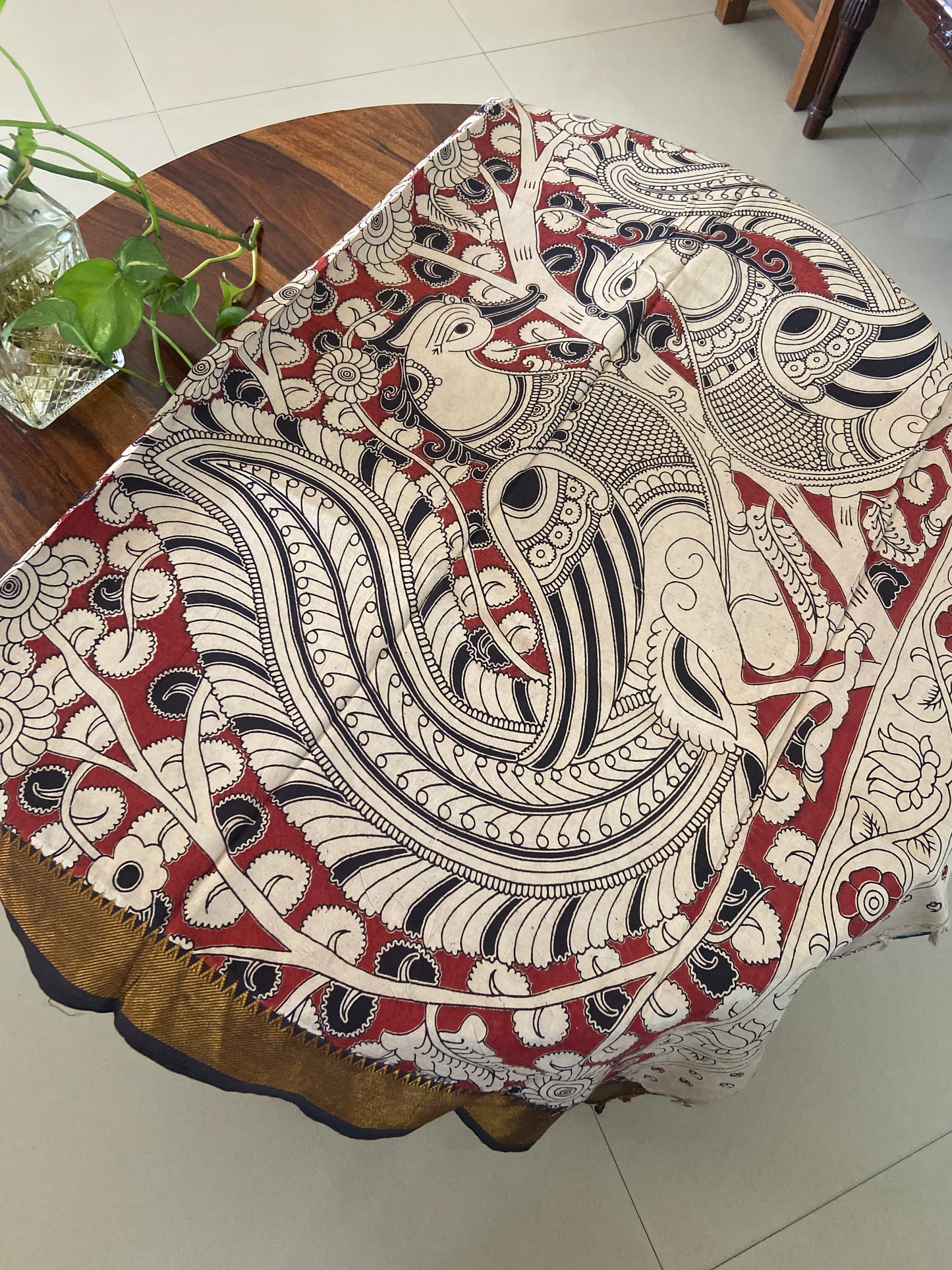 Kalamkari Chennuri silk saree