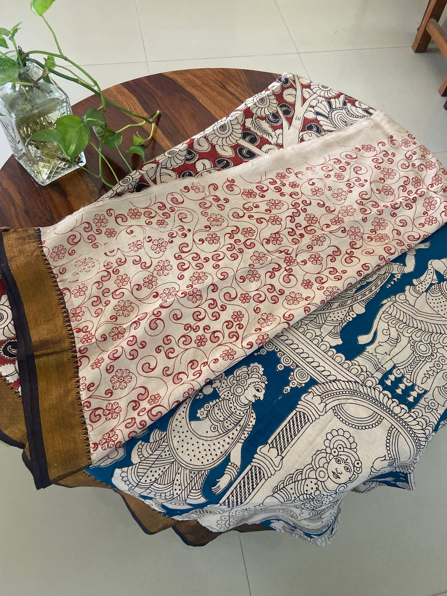 Kalamkari Chennuri silk saree