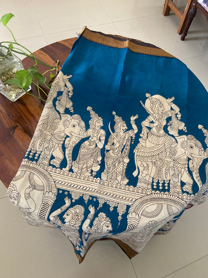 Kalamkari Chennuri silk saree