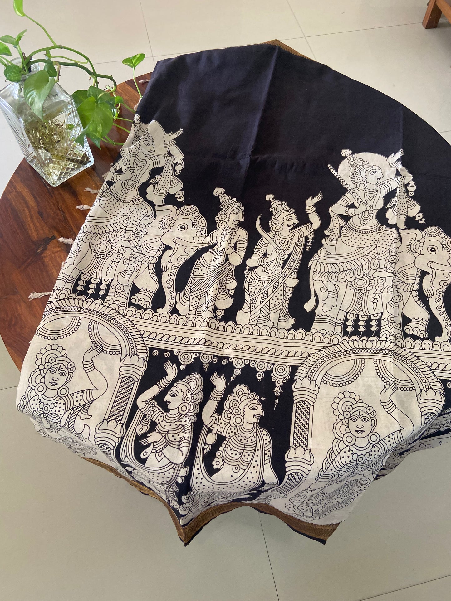 Kalamkari Chennuri silk saree