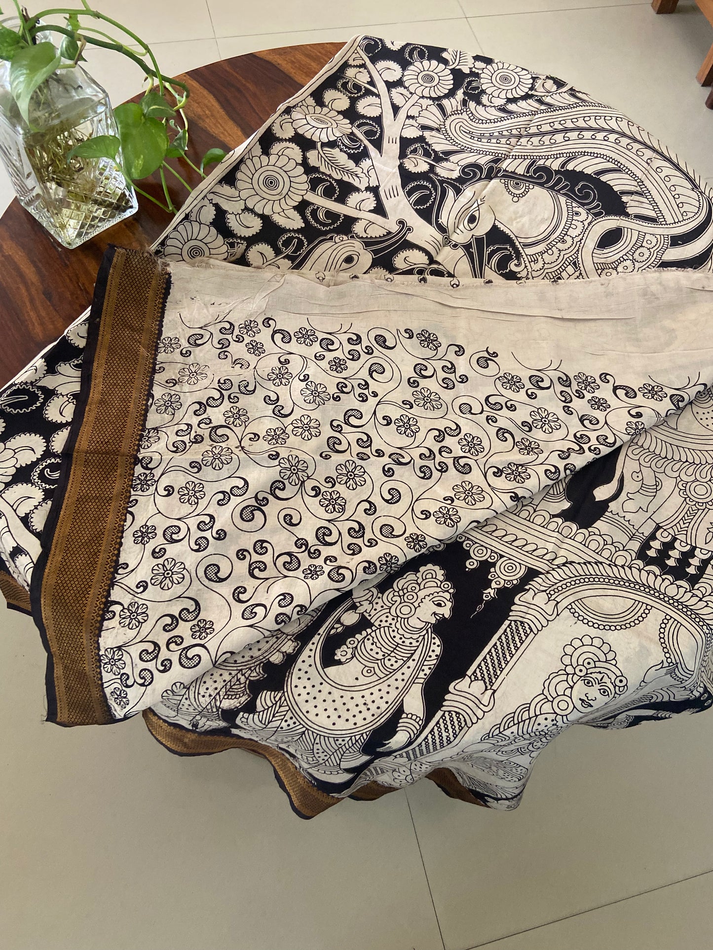 Kalamkari Chennuri silk saree