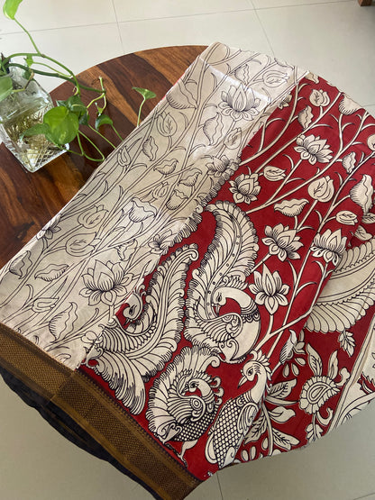 Kalamkari Chennuri silk saree