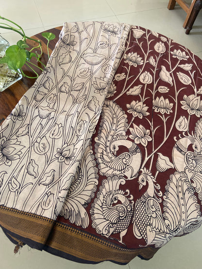Kalamkari Chennuri silk saree