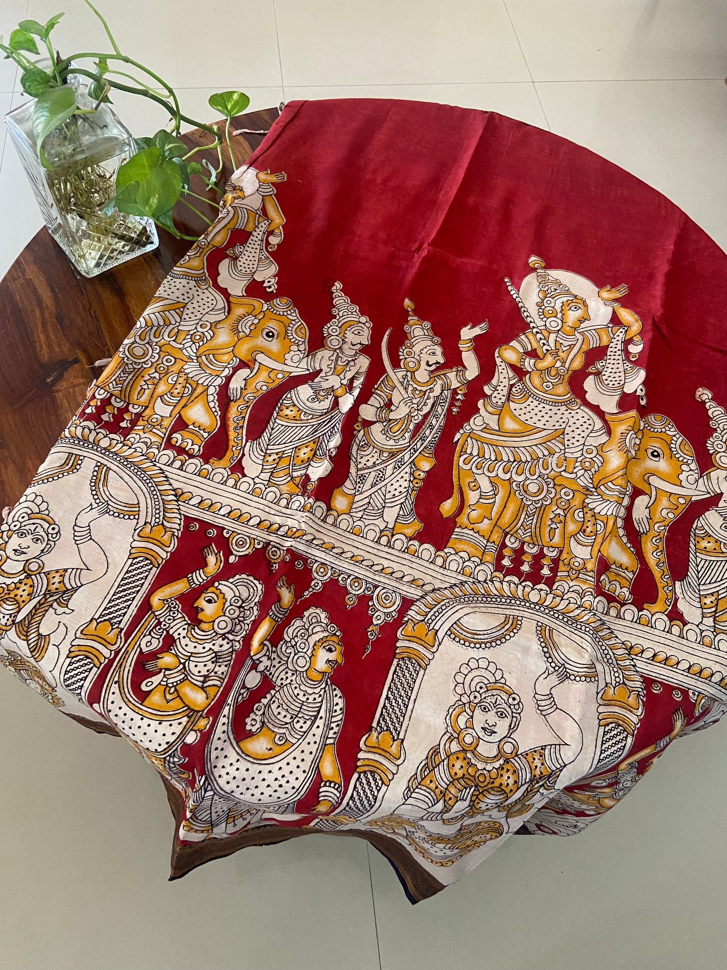 Kalamkari Chennuri silk saree