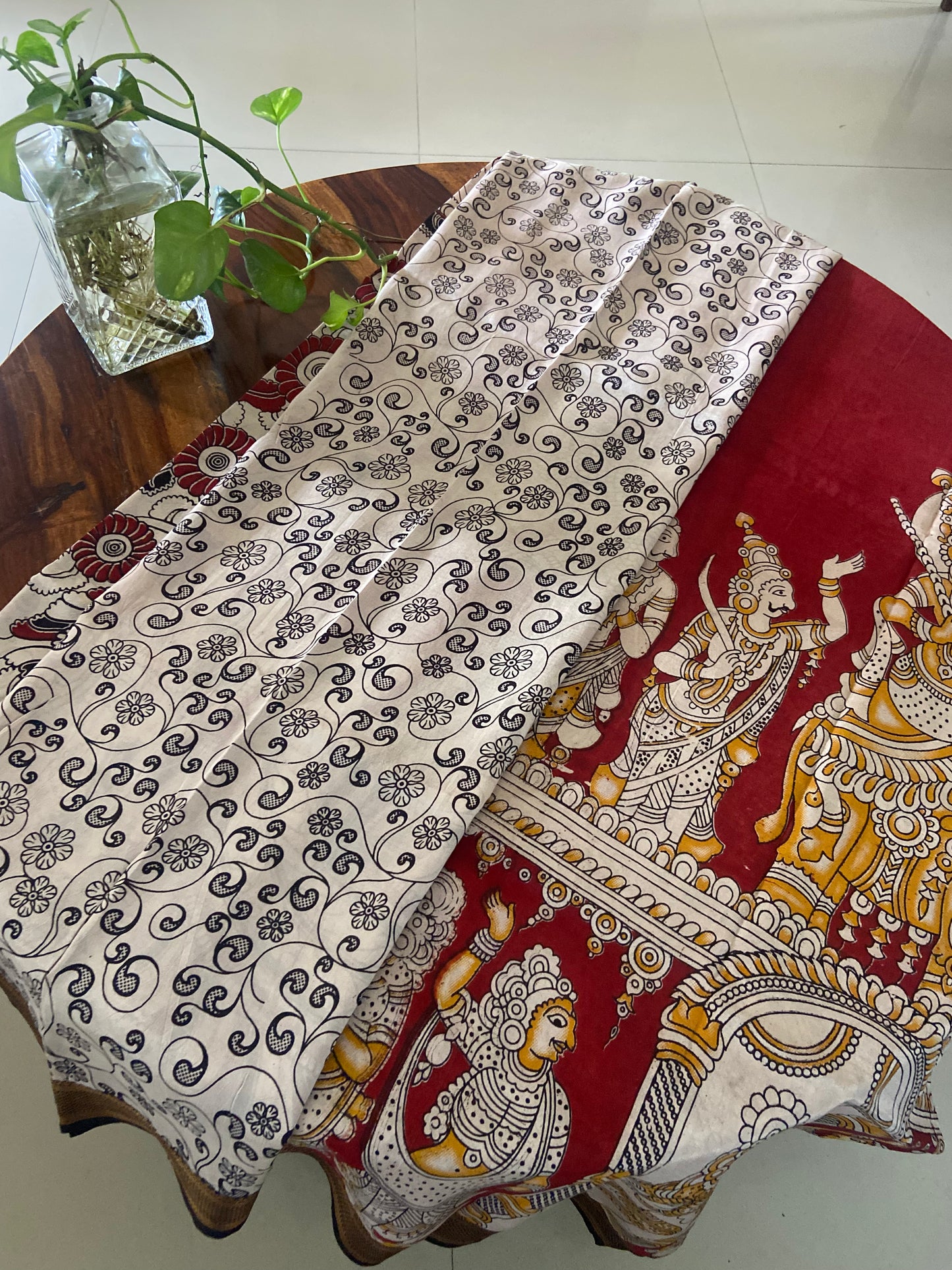 Kalamkari Chennuri silk saree