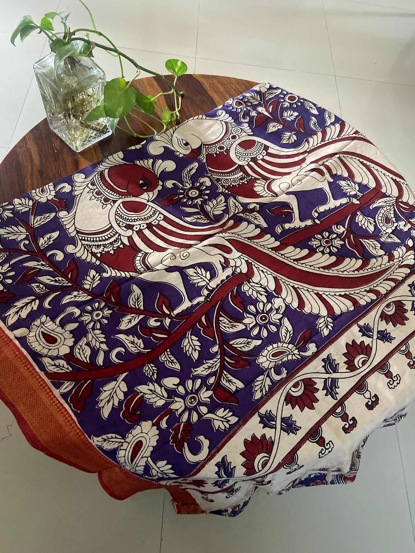 Kalamkari Chennuri silk saree